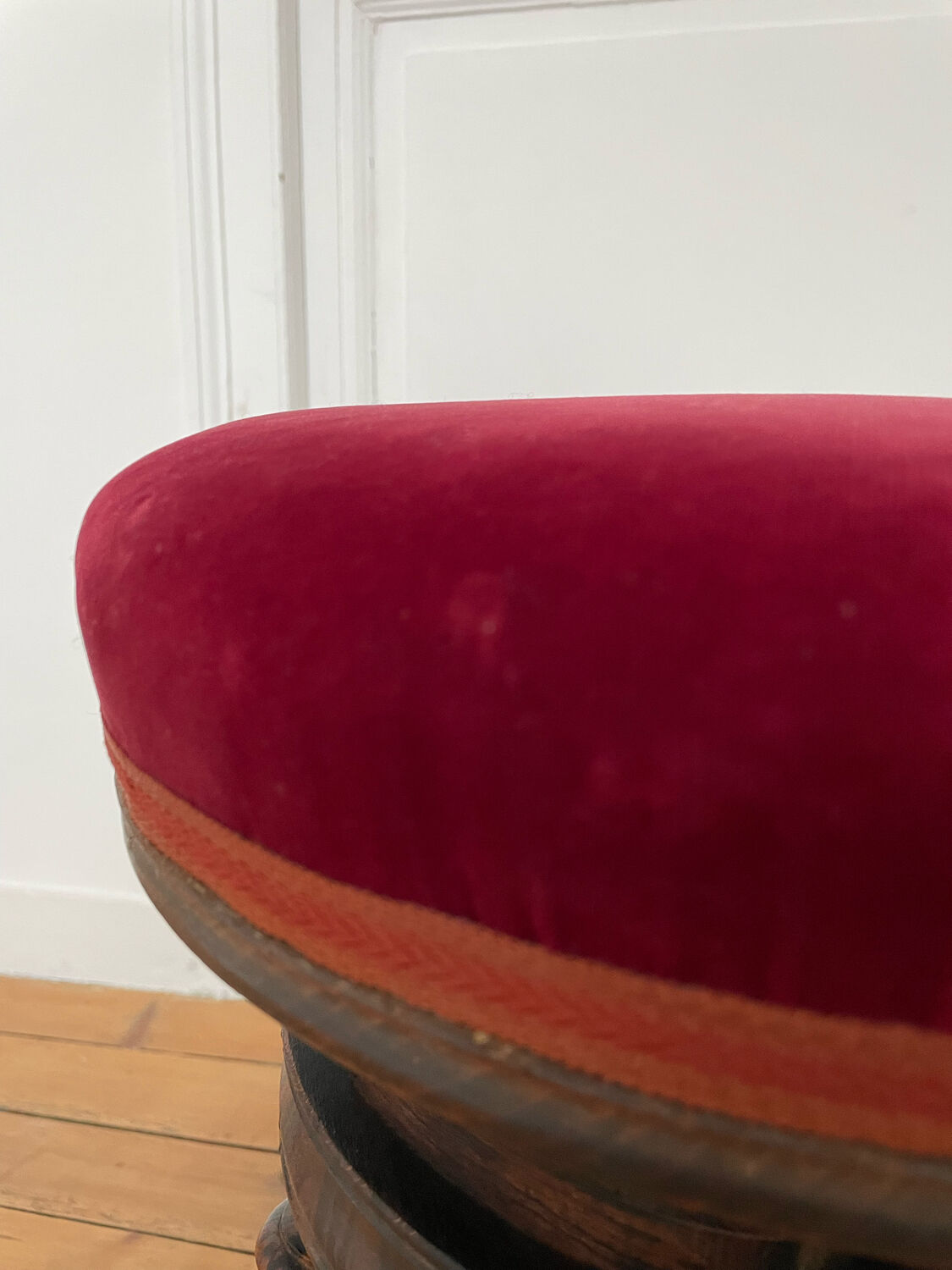 Nineteenth century rosewood piano stool