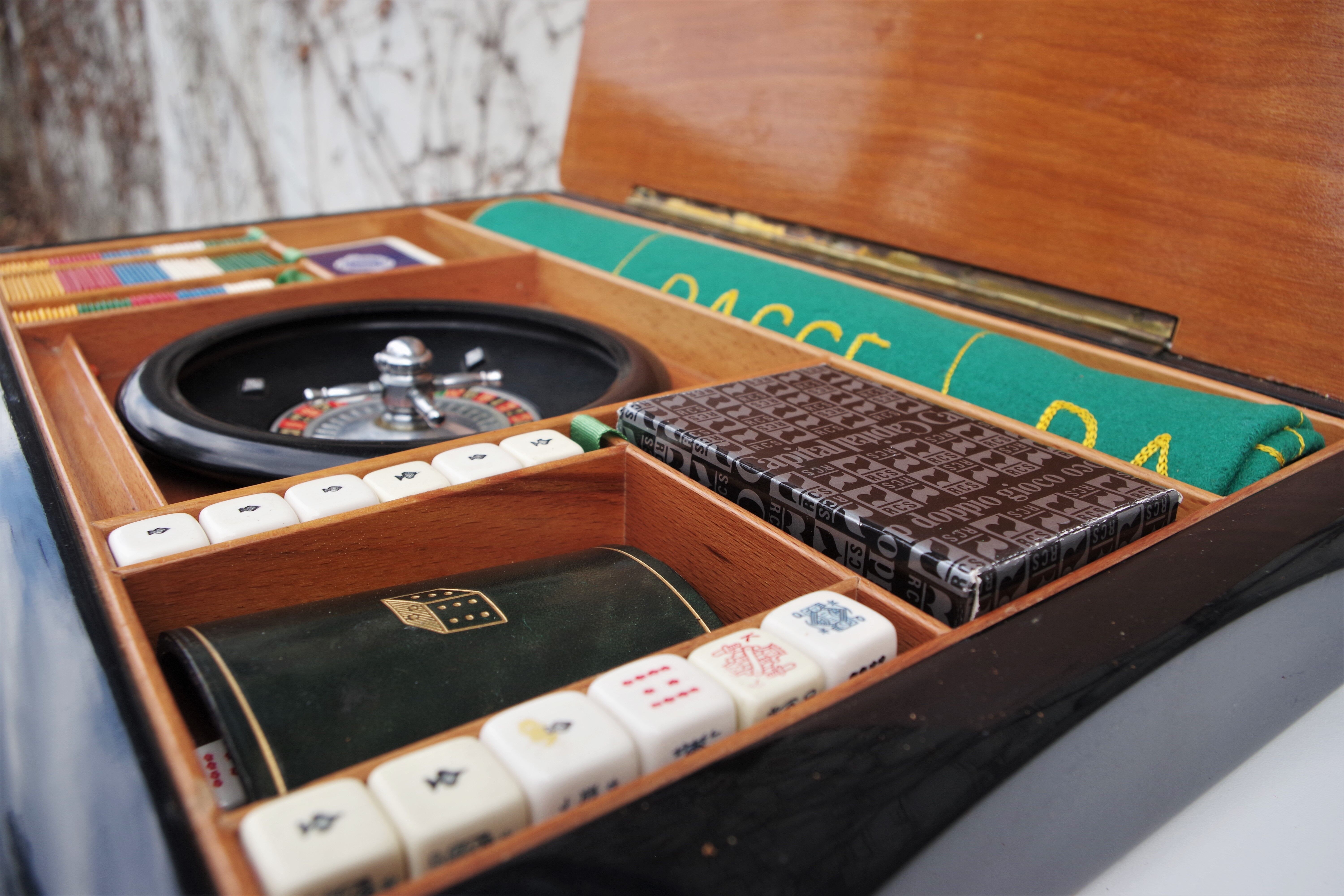 Boîte de Jeu avec Roulette Représentant la Ville de Venise, 1960s