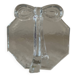 Vintage soliflore vase in molded/pressed glass paste