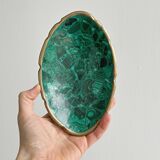 Malachite soap dish pocket tray