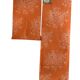 Vintage Sital single bed set in orange and white fabric