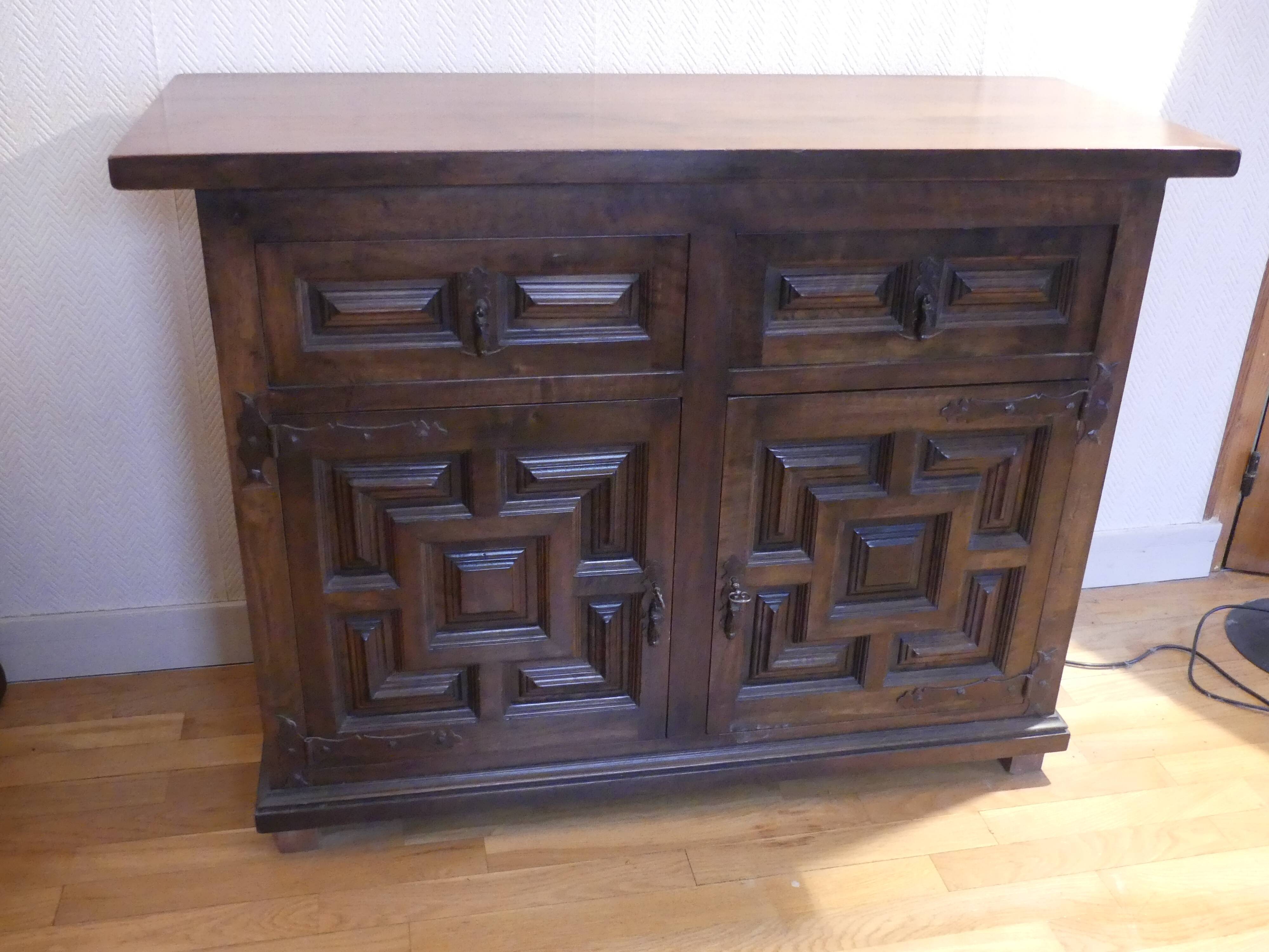 Catalan Spanish baroque chest of drawers