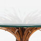 Vintage sheaf of wheat coffee table, 1960s