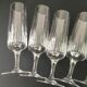 Set de 6 flûtes à champagne cristal taillé