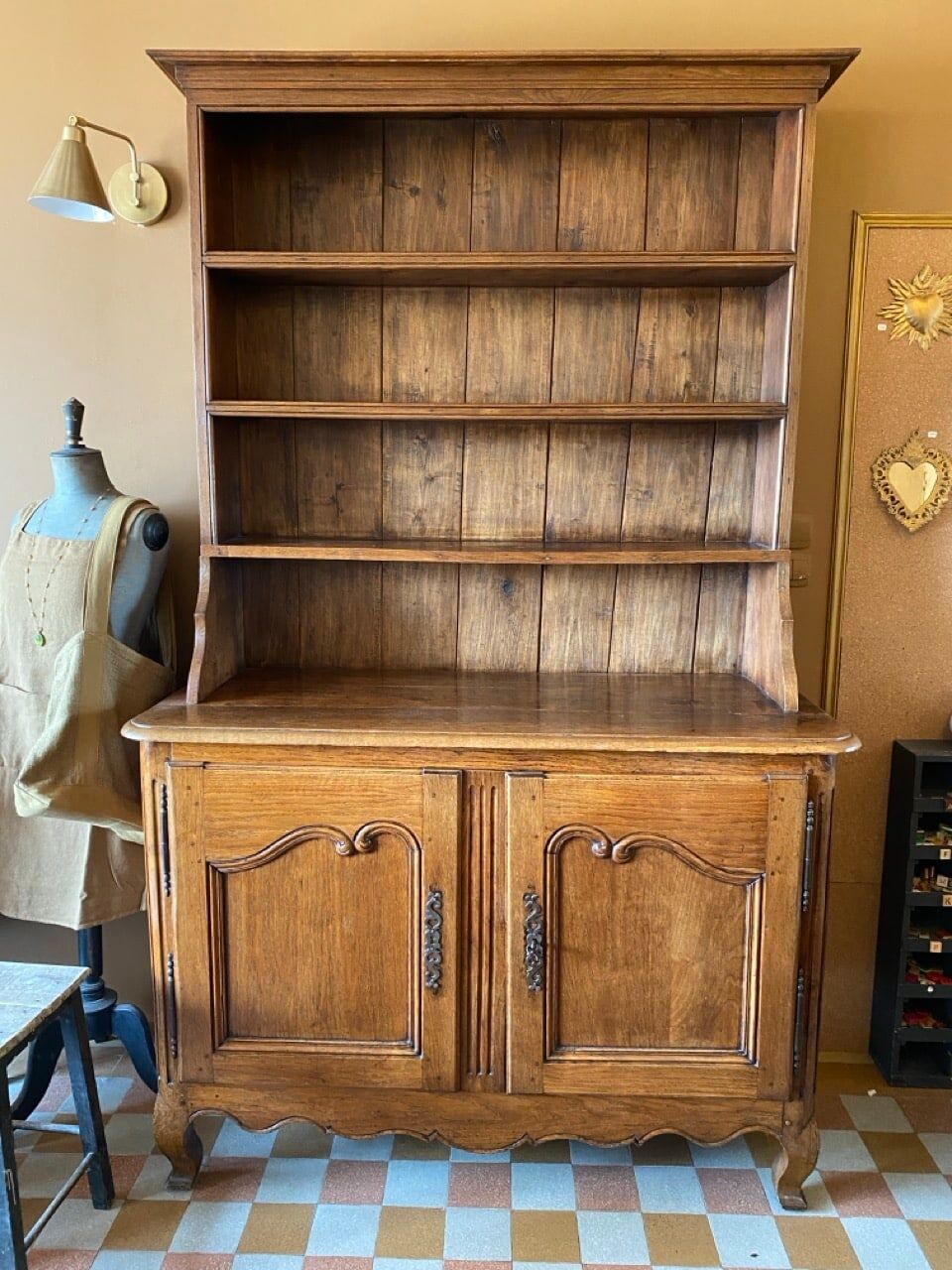 Antique oak sideboard