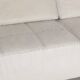 White leather corner sofa
