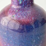 Mid-century modern table lamp by Jaap Ravelli, ceramic base and glass shade.