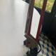 Architect's lamp in burgundy red metal, adjustable and articulated vintage