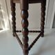 Wood tripod sofa end