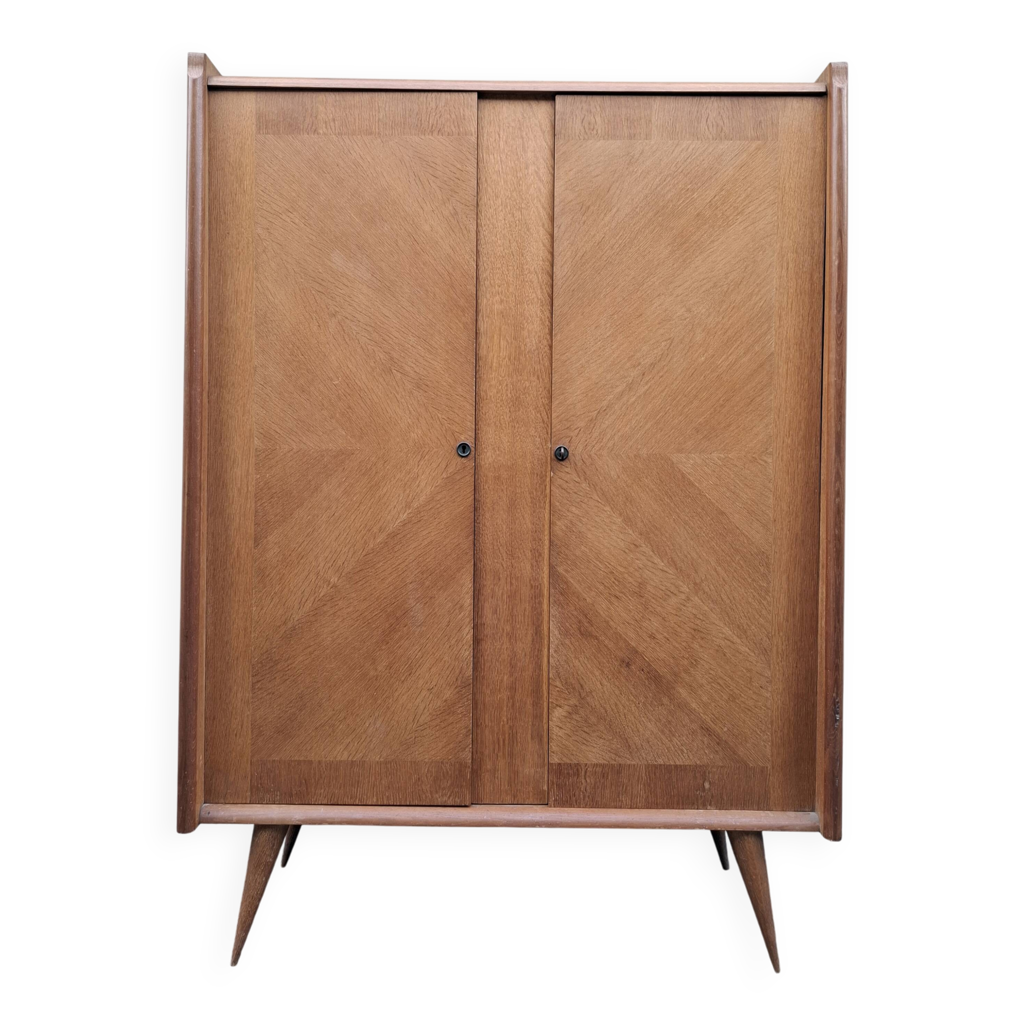 Vintage wardrobe with compass feet