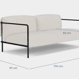 Canapé conran shop 2 seater beige