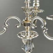 Pair of silver-plated candelabra, Louis XV style, 20th century