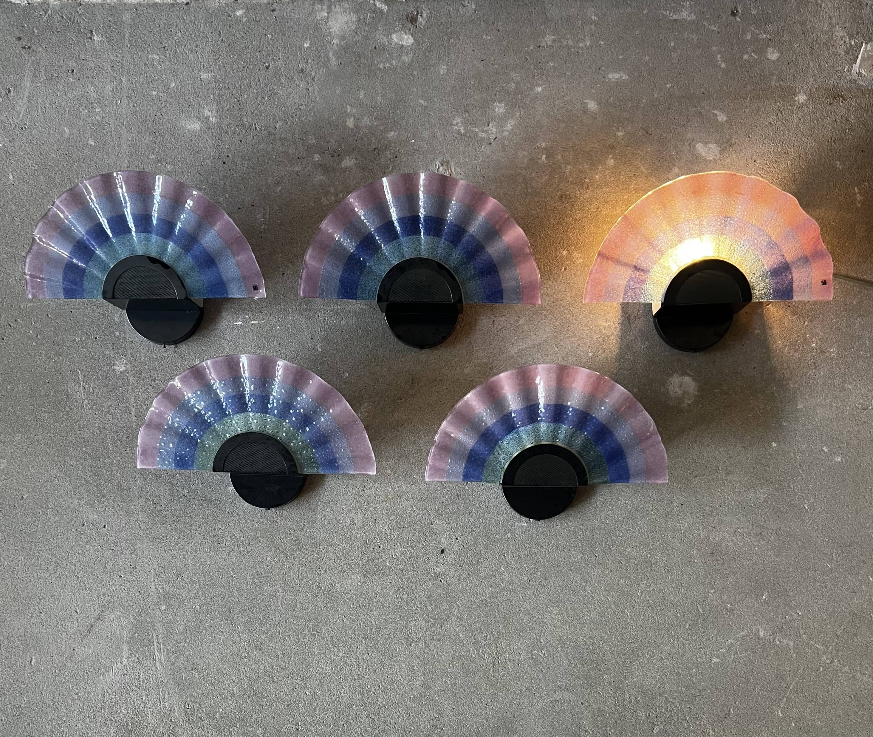 Large Zonca Wall Lamps, Italy, 1980s - 5 available