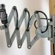 Grey Industrial Gooseneck Scissor Wall Lamp from Elektroinstala, 1960s