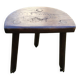 Tabouret tripode en bois massif vintage