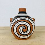 Terracotta vase in jar format