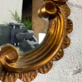 Golden mirror shell Louis XV
