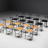Postmodern "Tokyo" Dining Chairs by Rodney Kinsman for Bieffeplast, Italy, 1980s