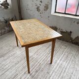 Scandinavian oak and ceramic table