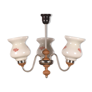Lustre vintage en verre