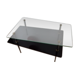 Glass coffee table