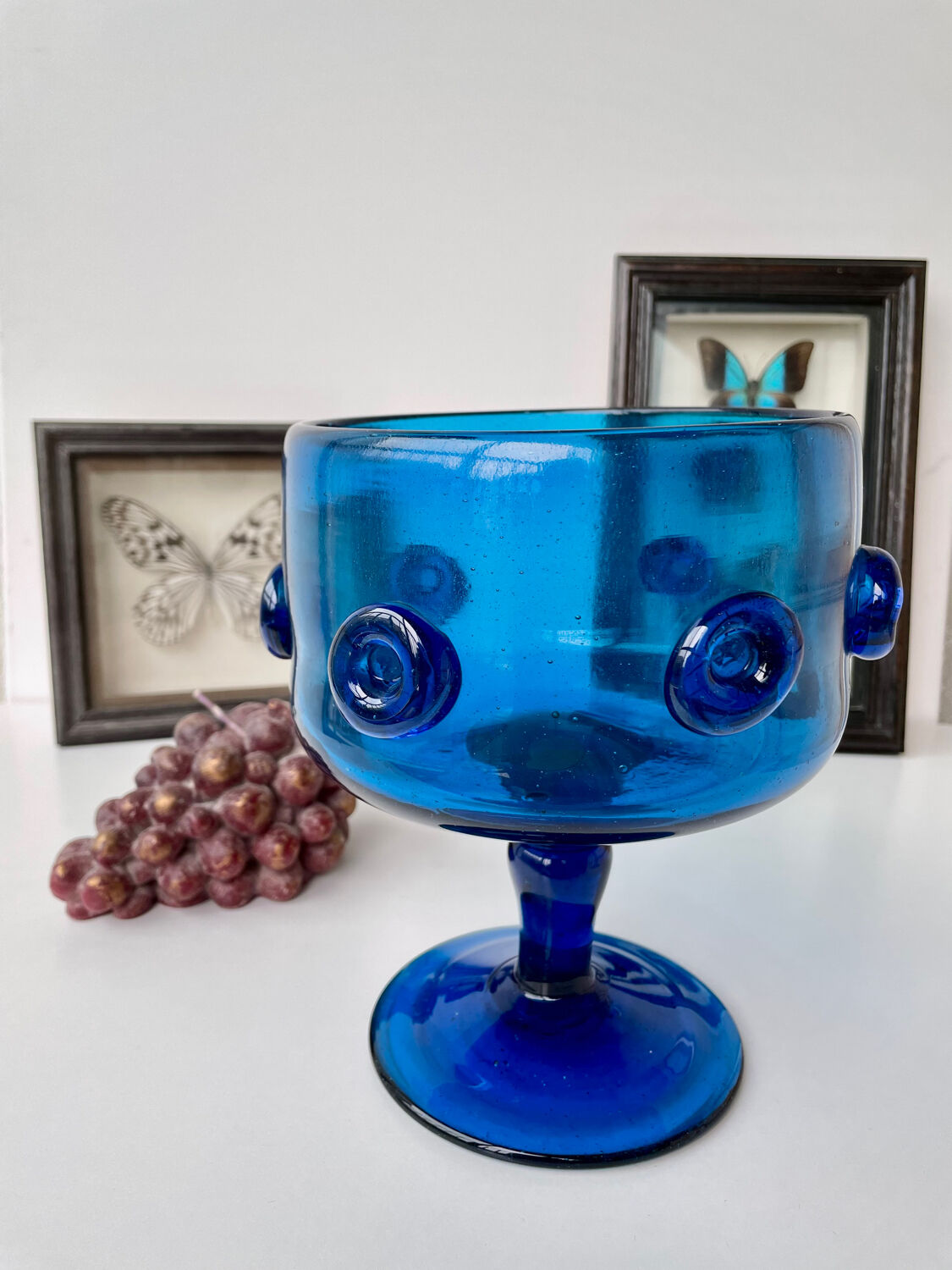 Blown glass vase from the 1970s