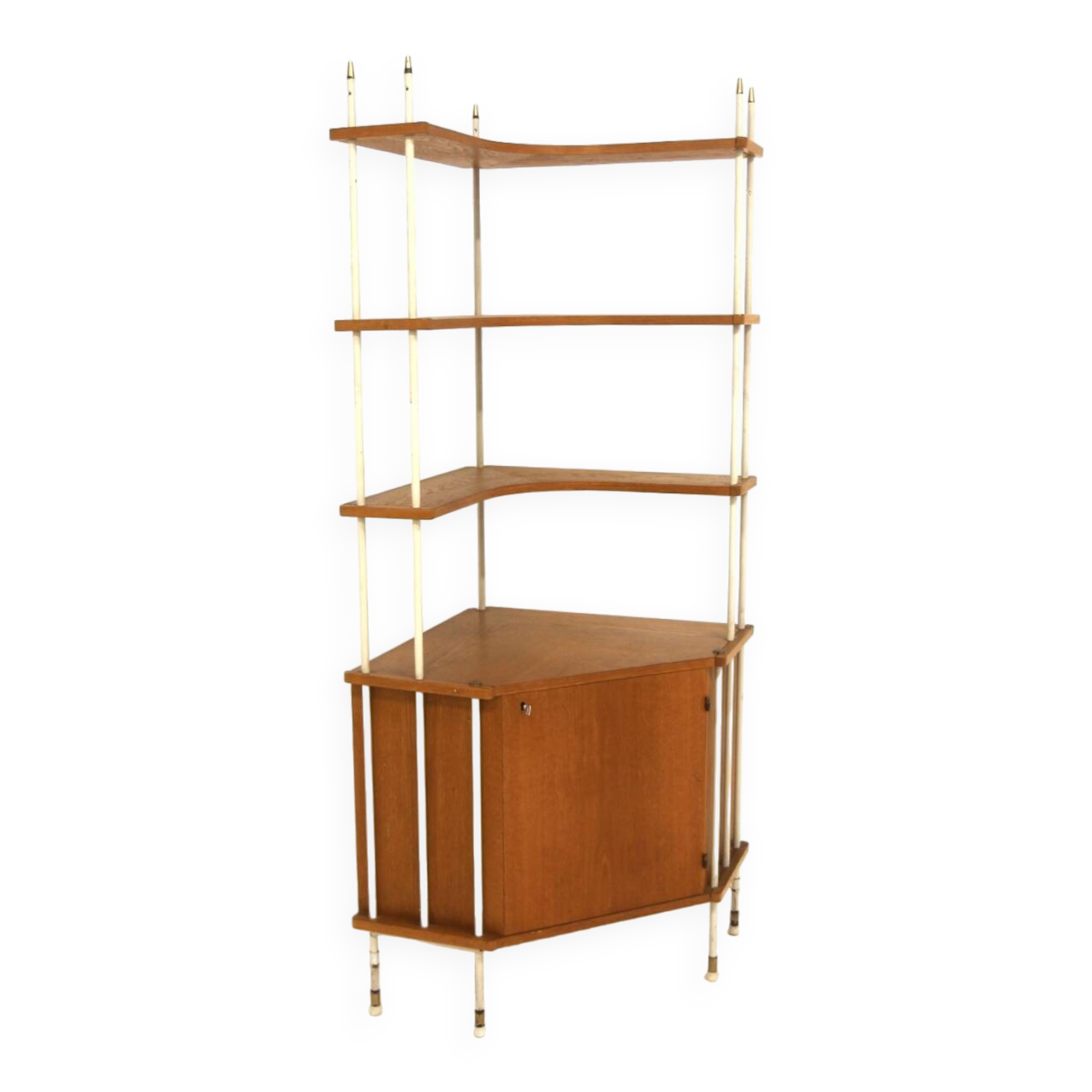 "Prydno" corner bookcase in oak, Bröderna Gustafssons, Sweden, 1950