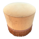 Velvet pouf