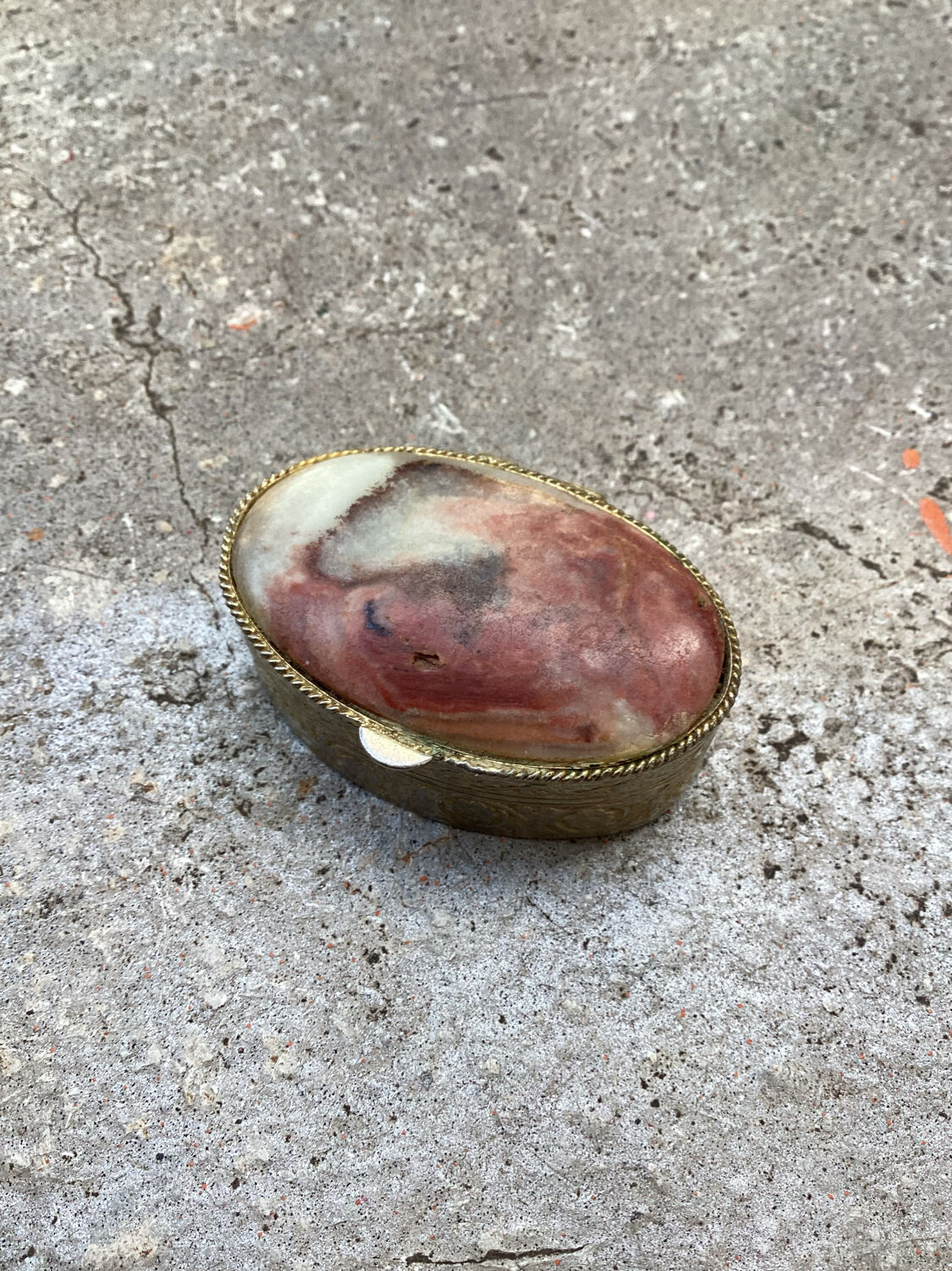 Old metal and stone pillbox