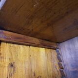 Rustic Wardrobe in Fir with Curtains