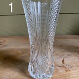 Fine carved glass vase