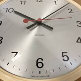 Vintage Beige Bakelite Wall Clock from Westclox , 1970s