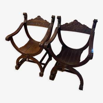 Set of 2 Dagobert armchairs