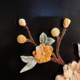 Lacquered six-panel screen, China from the 1970s.