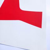 Red minimalist paint