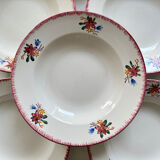 Set of Sarreguemines Evelyne plates