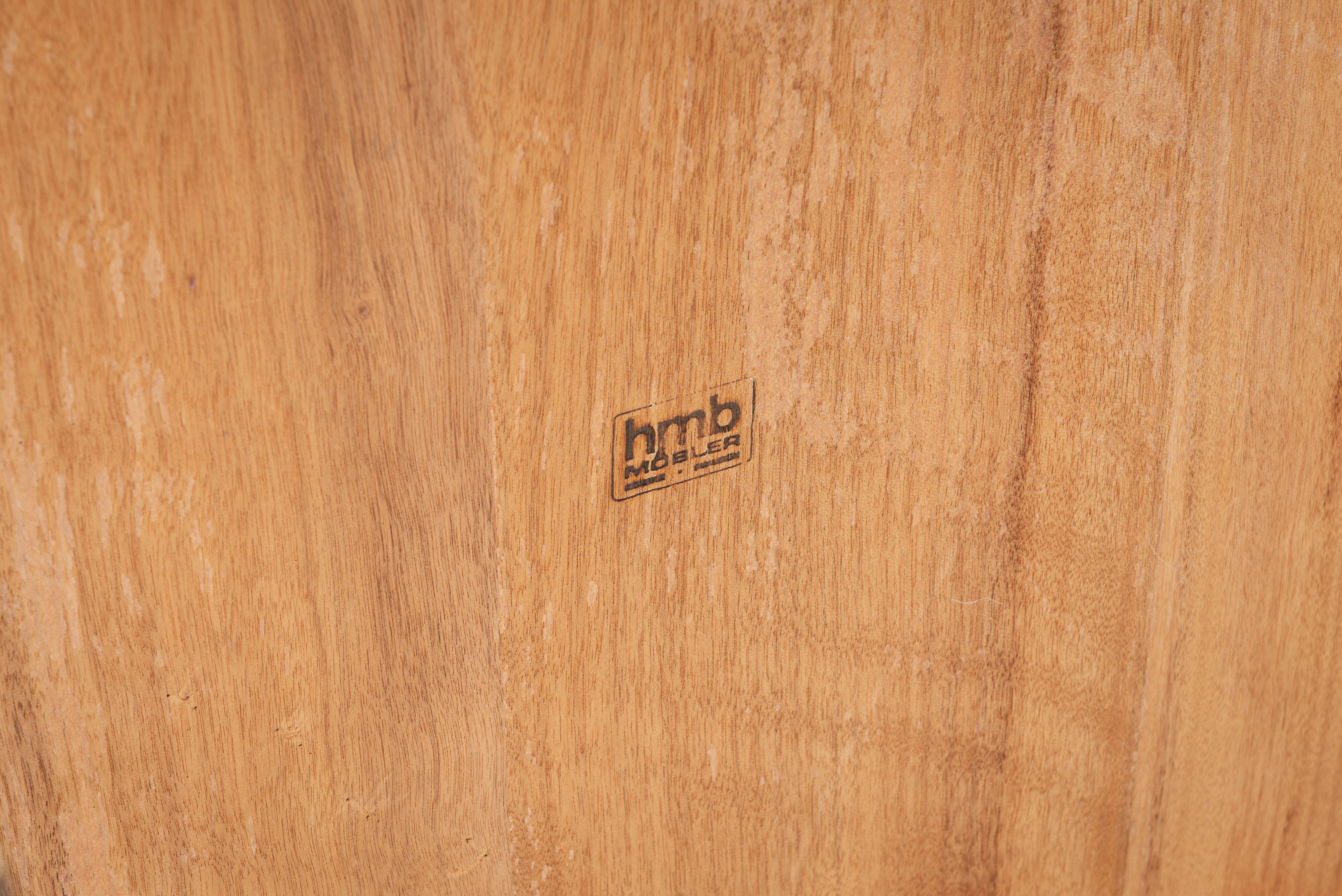 Table basse carrée en palissandre HMB Möbler Rörvik, Suède 1960