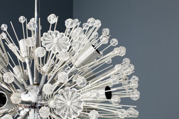 Lustre Dandelion Spoutnik par Emil Stejnar Autriche 1955