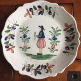 Two old plates (xixth?) malicorne