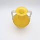 Vase Amphore Murano Scavo Jaune Safran Taillé  Cenedese