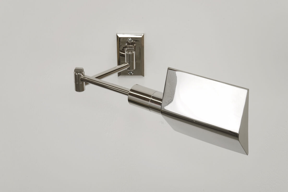David Hicks postmodern metal reading sconce circa 1980