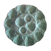 Cedon blue ceramic oyster tray - Gien - 1960s