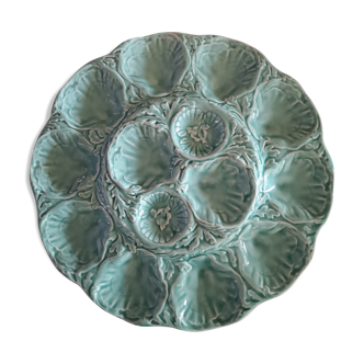 Cedon blue ceramic oyster tray - Gien - 1960s
