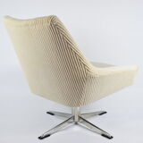 Original Restored Armchair "Shell" German Democratic Republic, 60s, Cord beige