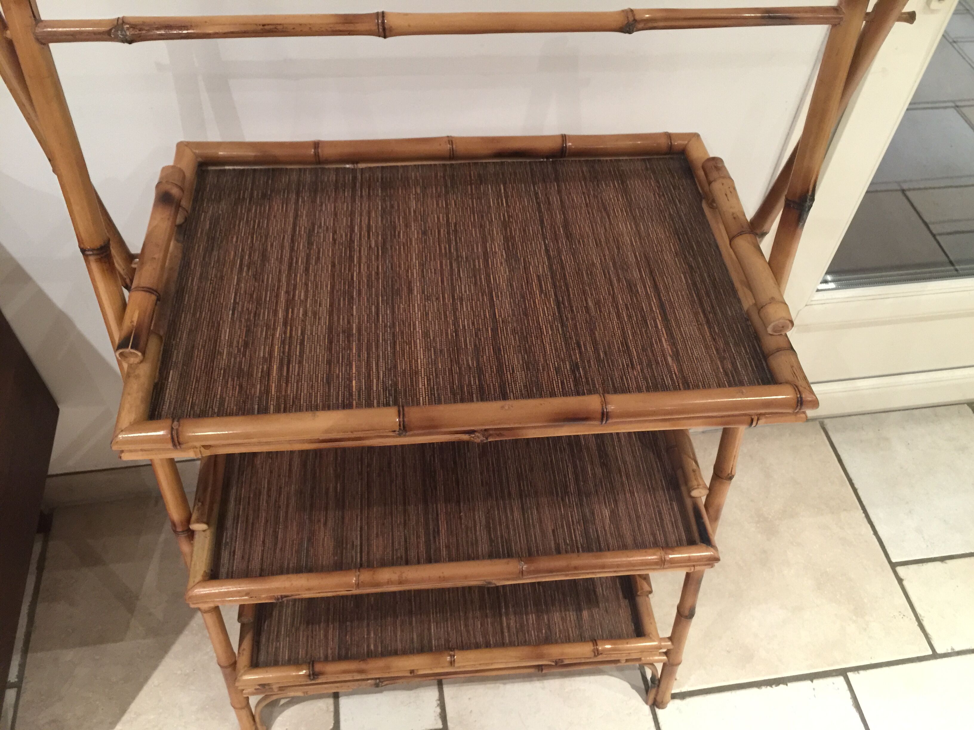 Trilogy of bamboo on display trays