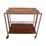 Folding wheelchair serving table