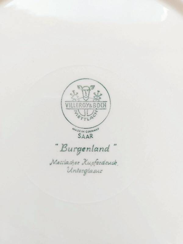 4 Villeroy & Boch Burgenland blue dinner plates