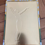 Metal plate azure side Roger broders