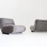 Giuseppe Munari Lounge Chairs for Poltrona Munari 1970s , Italy set of 2