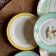 Lot de 12 assiettes plates vintage dépareillées